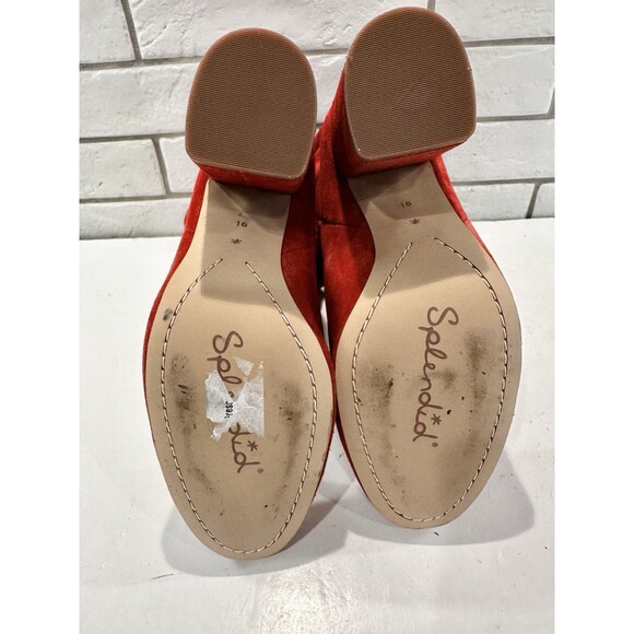 Splendid SHOES Phyllis Scrunchy Boots SPICE SUEDE PULL ON Size 10 - Picture 9 of 14